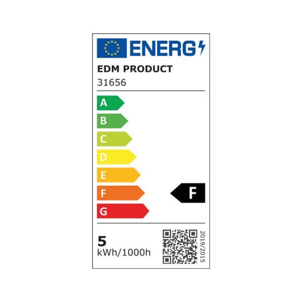 EDM infälld LED-spotlight - 5W - 380lm - 3200K - vit ram - 31656