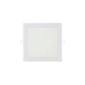 Miniatyrbild 1 av 4: Fyrkantig LED-spot EDM - 22cm - 20W - 1500lm - 6400K - Vit ram - 31582
