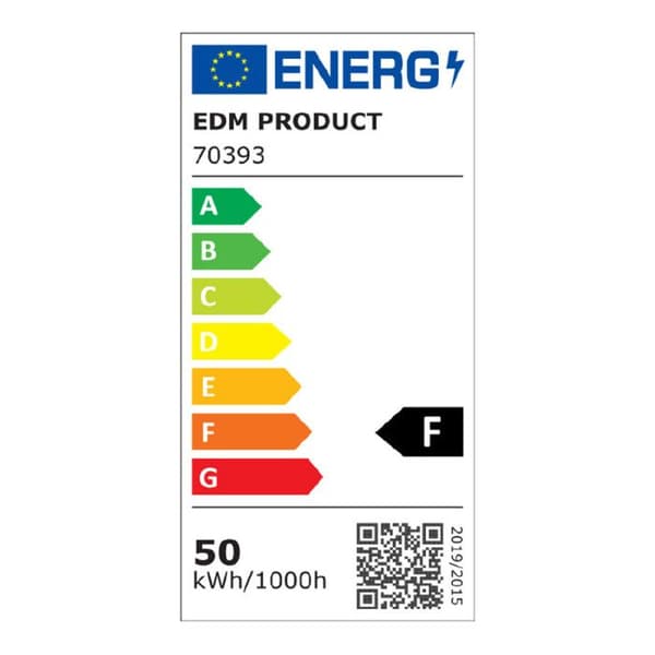 Ledprojektor med EDM närvarosensor - 50W - 3500 Lumen - 6400K - Vit