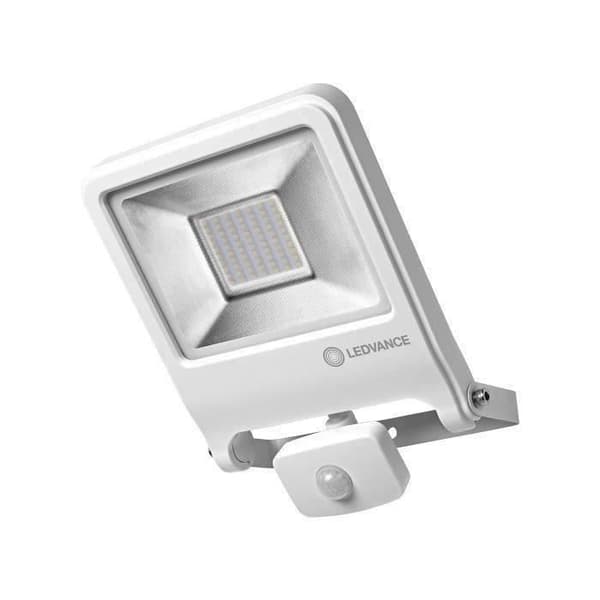 LED-strålkastare utomhus - LEDVANCE - Endura Flood 50W - Vit - Rörelsedetektor - Aluminium
