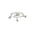 Miniatyrbild 2 av 2: Spotlight LED spiral GU10 3x42W borstad stål.