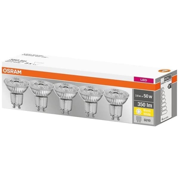 OSRAM - LED spotlight PAR16 36° 4,3W GU10 varmvit - Set om 5