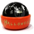 Miniatyrbild 1 av 2: Halloween LED-projektor - Varzi - 16 cm - Svart boll - Orange bas - Inredning