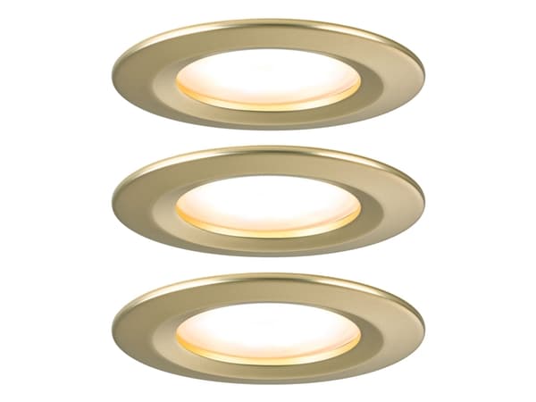 Paulmann Nova Coin Basic, Innebygd lyspanel Gull