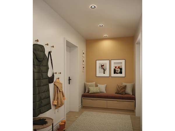 Paulmann Sormus, Nedtryckbar spotlight, 1 lampor, LED, 4,8 W, 300 LM, Svart