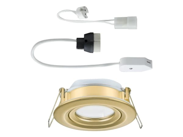 Paulmann Nova Plus, Nedtryckbar spotlight, GU5.3, 0 lampor, LED, 35 W, Guld