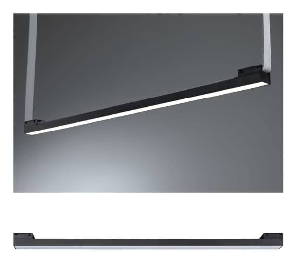 Paulmann Lightbar, 1 lampor, LED, 1025 LM, Svart