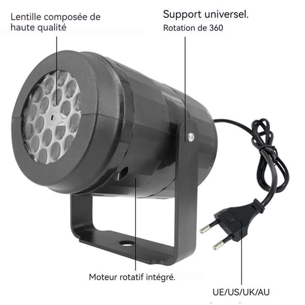 TD® 16-siffrig snöflinga-animationsmodell inomhus LED-projektionsljus för snöflinga utomhus