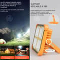 Miniatyrbild 4 av 4: INN LED-strålkastare IP66 3000W superstark solstrålkastare med 4 ljuslägen och USB-solenergi två strömförsörjningsmetoder