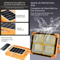 Miniatyrbild 2 av 4: INN LED-strålkastare IP66 3000W superstark solstrålkastare med 4 ljuslägen och USB-solenergi två strömförsörjningsmetoder