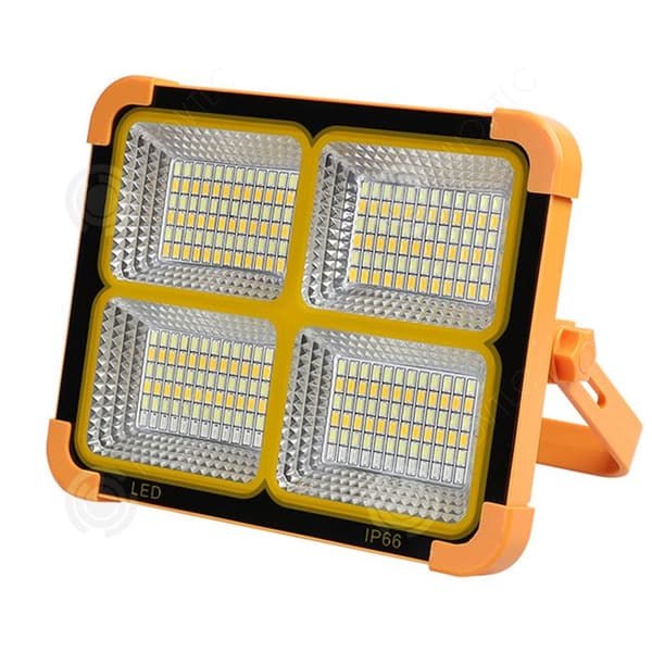 INN LED-strålkastare IP66 3000W superstark solstrålkastare med 4 ljuslägen och USB-solenergi två strömförsörjningsmetoder