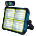 Miniatyrbild 1 av 4: INN LED strålkastare 3000mAh LED byggarbetsplats strålkastare med solpanel 4 ljuslägen idealisk för campingarbete garageverkstad