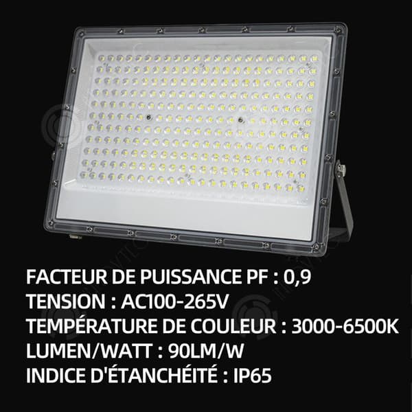 INN LED-strålkastare utomhus 200w 20000lm 6500k IPX65 Vattentät LED-strålkastare utomhus Superbright LED utomhusstrålkastare Vit