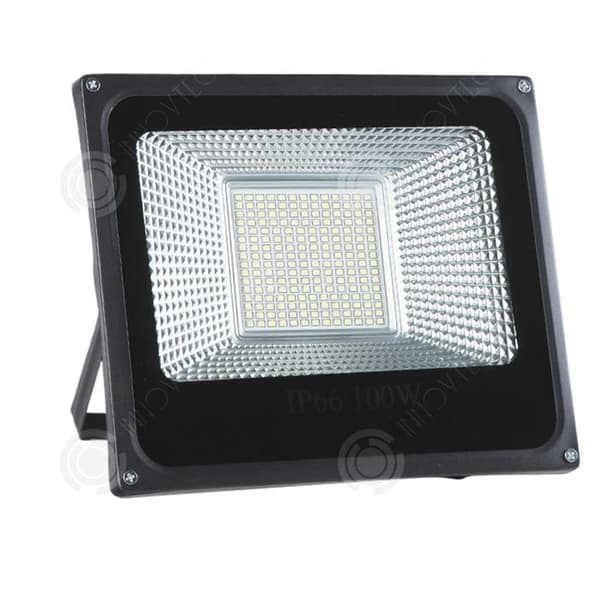 INN LED-strålkastare 100W IP66 vattentät utomhus LED-strålkastare 6500K superljus kallvit exteriörstrålkastare för gårdsgaragestadioner