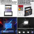 Miniatyrbild 3 av 4: INN LED strålkastare 4.2V IP65 Vattentät utomhus LED strålkastare 1000LM Superbright utomhus strålkastare 4 lägen för gårdsgarage Stadier Trädgård