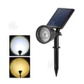 Miniatyrbild 1 av 4: INN Solar spotlight IPX5 200LM med 2 justerbara lägen vattentät infälld solar spotlight belysning för stigar trädgård innergårdar sola beacon