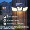 Miniatyrbild 2 av 4: INN utomhussolljus med rörelsesensor IP65 vattentät utomhusspotlight solskyddslampa för veranda Gara
