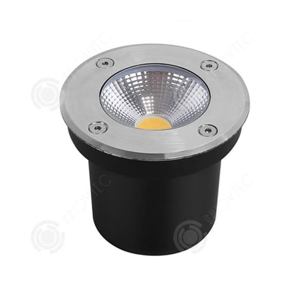 INN Solar spotlight IP65 10W rund underjordisk lampa vattentät solspotlight infälld belysning för trädgårdsgårdar fyrkantig solfyr