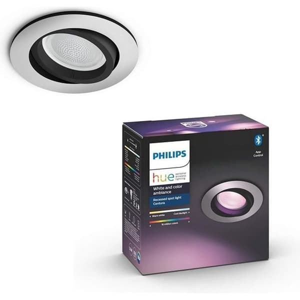 Philips Hue White and Color Ambiance CENTURA Square infälld spot 1x5,7W - Vit