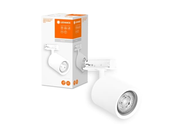 LEDVANCE Tracklight Spot Cylinder, Skena för spotlight, GU10, 1 lampor, 220 - 240 V, Vit