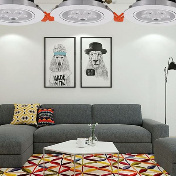 1 ST LED Downlight Vero 7W Extra platt kallvit rund taklampa för vardagsrum, badrum, kök - belysningstillbehör