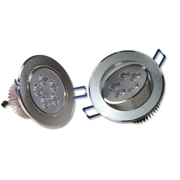 12x LEDVero LED Downlight 5W rund kallvit.