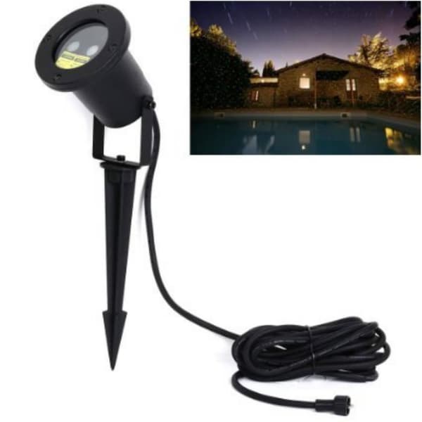Zulux vattentät LED-strålkastare för trädgårdsbelysning med fjärrkontroll - 30W - Svart