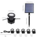 Miniatyrbild 2 av 4: Set med 5 utomhus LED solar spotlights - Märke - Modell - Justerbar vinkel - RGB färg - Vattentät IP65