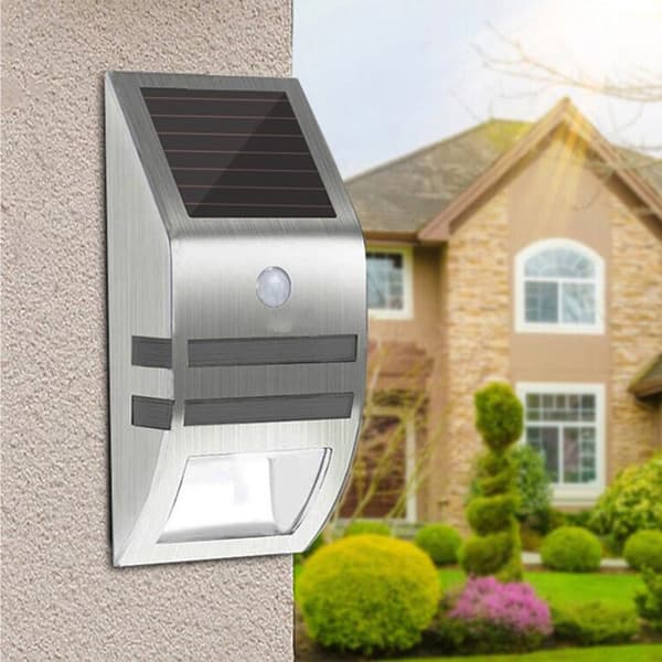 TD® utomhus LED solprojektor rörelsedetektor vattentät lampa trädgårdsbelysning bred spridning av vitt ljus