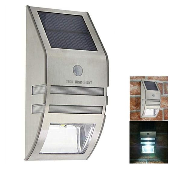 TD® utomhus LED solprojektor rörelsedetektor vattentät lampa trädgårdsbelysning bred spridning av vitt ljus