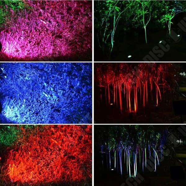 TD® 2-pack Solar RGB LED spotlights Utomhus trädgårdsdäck Uteplats ljusdekoration inomhus utomhus atmosfär