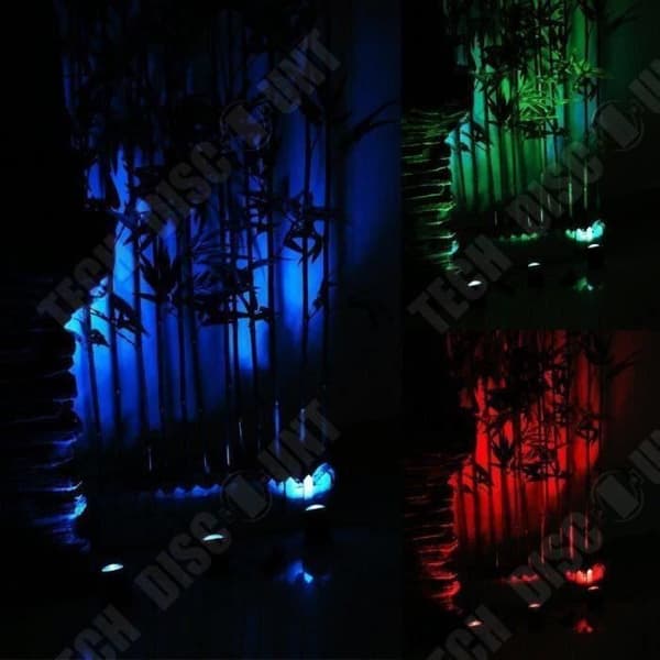 TD® 2-pack Solar RGB LED spotlights Utomhus trädgårdsdäck Uteplats ljusdekoration inomhus utomhus atmosfär