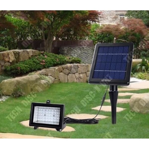 TD® Lighting 30 LED Solar Trädgårdslampa. 180 Lumen LED utomhus mark eller vägg packning ljusarmatur däck uteplats