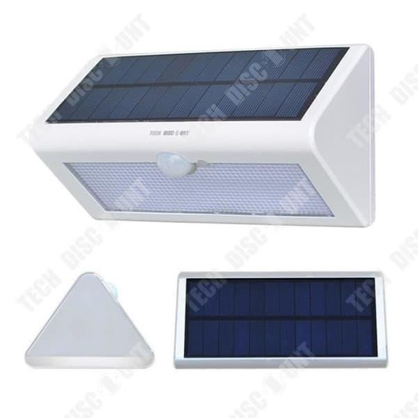 TD® LCC® Vattentät IP65 Super Bright 550 Lumen 36 LED Solar Motion Sensor Light, paket med 4 enheter (vit)