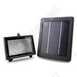 TD® Solar strålkastare LED 110 lumen färger 6500°K strålkastare trädgård camping pool solar belysning färg vit aluminium