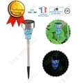 Miniatyrbild 1 av 4: TD® Solar Trädgårdslampa Utomhus Vitt Ljus Gräsmatta Vattentät Rostfritt Stål Autonomi 110H Automatisk 5W spo