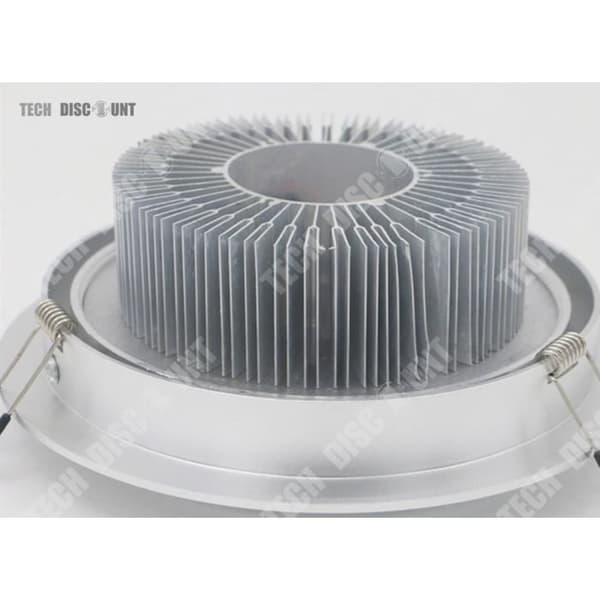 TD® Set med 10 LED-infällda spots 8W kallvit rund form.