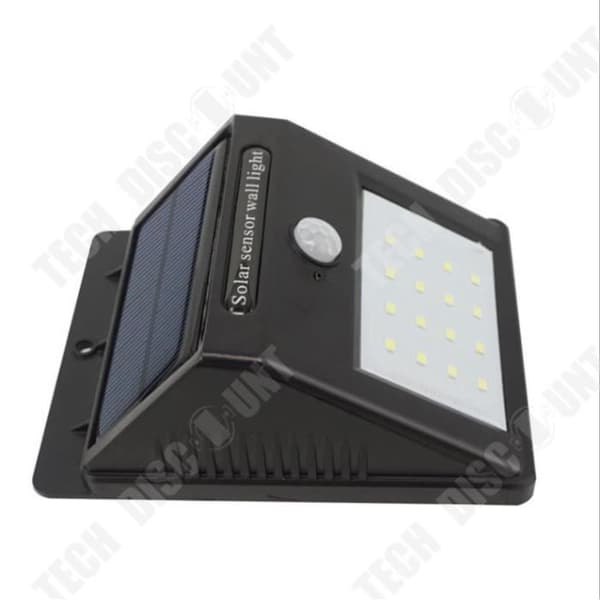 TD® 16LED solenergi uppladdningsbar kroppssensorlampa utomhus vattentät trädgårdslampa för hushålls liten vägglampa