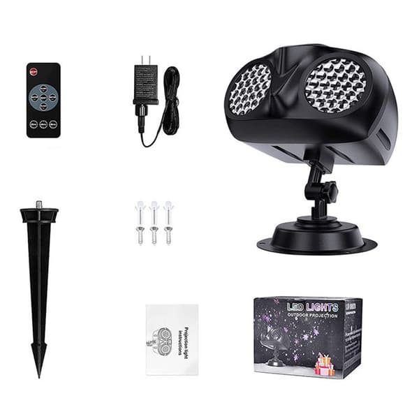 TD® vattentät LED kikare snöflingaljus Halloween jul blizzard projektorljus scen snöflinga projektor