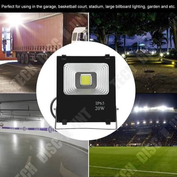 TD® LED Flood Light 20W utomhus LED Spot Flood Light för trädgård, gård, uteplats, fyrkantig ljusdekoration