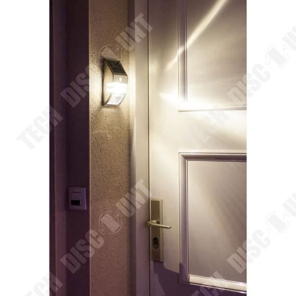 TD® 2LED solar vägglampa rostfritt stål utomhusbelysning tillbehör för hem