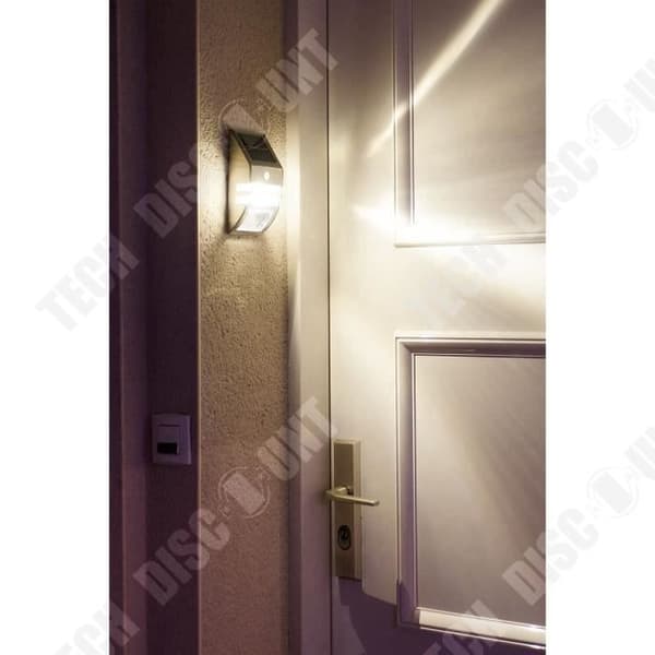 TD® 2LED solar vägglampa rostfritt stål utomhusbelysning tillbehör för hem