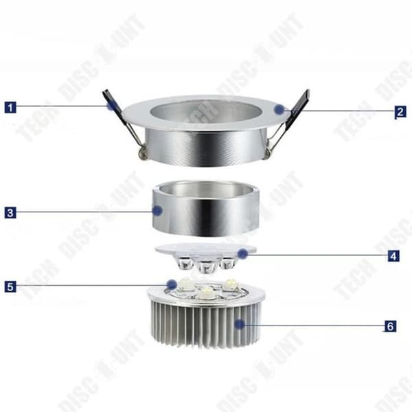 TD® 12WLED Taklampa Vit Positiv Integrerad Cat Eye Liten Spotlight High Power Spotlight 10-pack