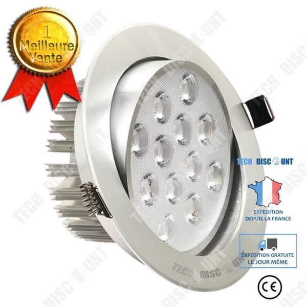 TD® 12WLED Taklampa Vit Positiv Integrerad Cat Eye Liten Spotlight High Power Spotlight 10-pack