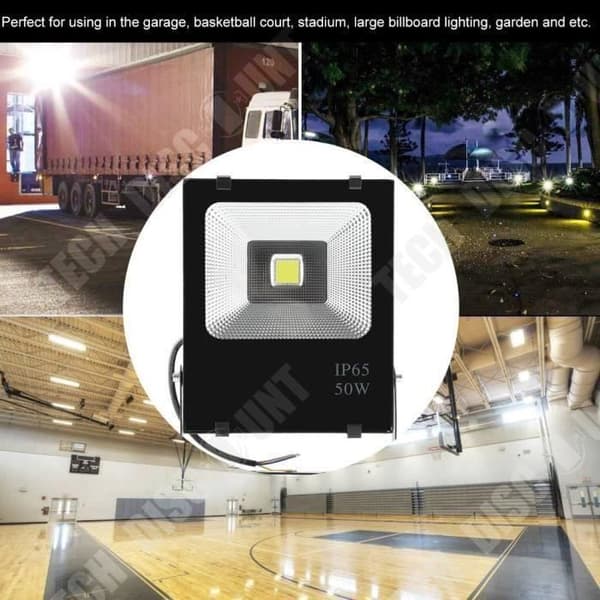 TD® LED Floodlight Lampa 50 W Utomhus LED Spot/Flood Light för trädgård, innergård, terrass, fyrkantig/mycket ljus lysande