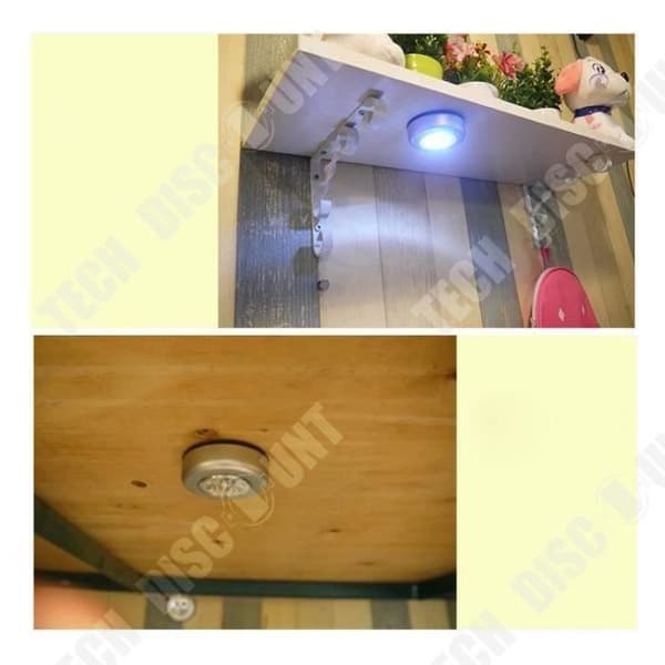 TD® 3 LED-lampa Skåp Ljus/Multifunktionell/Bilbagage/Klädskåp/Klistermärke Lampa Skåp/Nödlampa