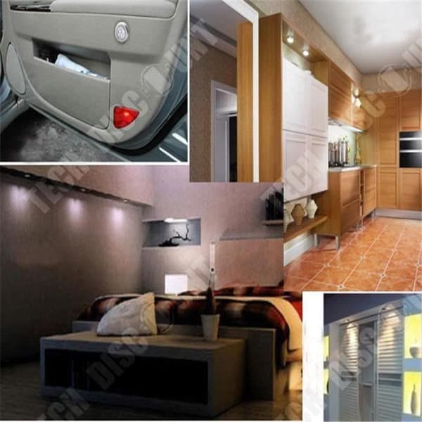 TD® 3 LED-lampa Skåp Ljus/Multifunktionell/Bilbagage/Klädskåp/Klistermärke Lampa Skåp/Nödlampa