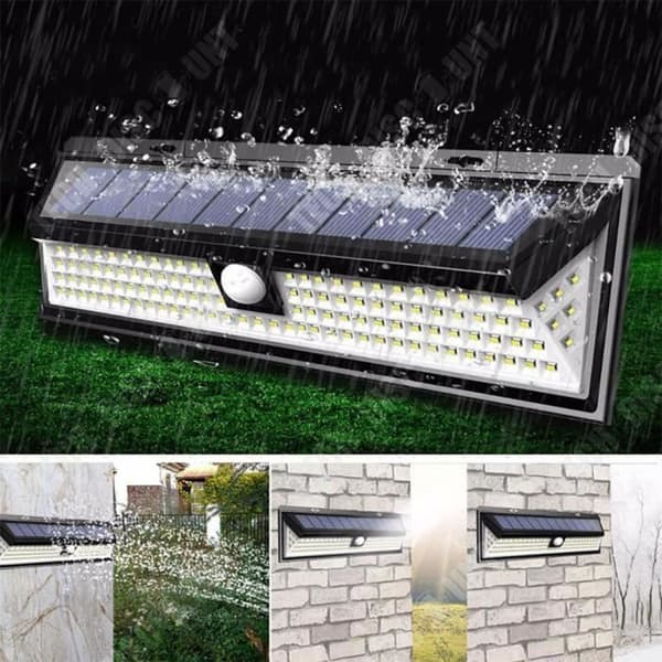 TD® Solenergi trädgårdslampa inomhus och utomhus kropp induktion 180cob gatubelysning vägglampa