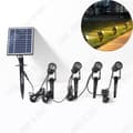 Miniatyrbild 1 av 4: TD® Solar LED gräsmatta strålkastare Vikbar utomhus utomhus trädgård gräs plug-in lampa en skjut fyra varmt ljus
