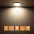 Miniatyrbild 4 av 6: Spot LED Inbyggnad Extra Platt - 6W - Neutral Vit 4000K - Hål Φ70-85mm - 10 St - För Kök Vardagsrum Korridor